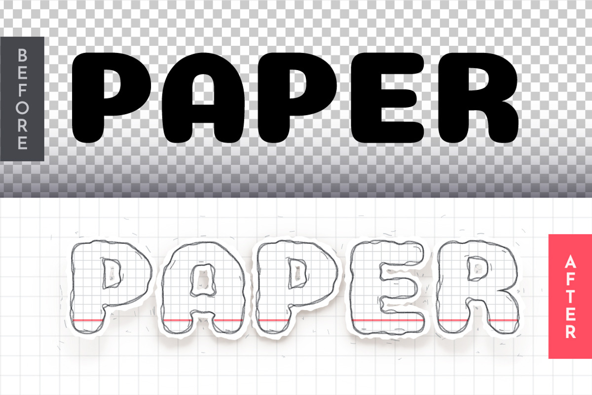Hand Drawn Paper Editable Effect, a Layer Style Add-On by rwgusev (Photo 2 of 7)
