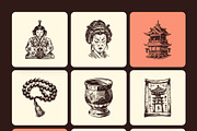 Vintage Japan Art Illustration, a Decorative Illustration by Creative Stall (Thumbnail 8 of 10)