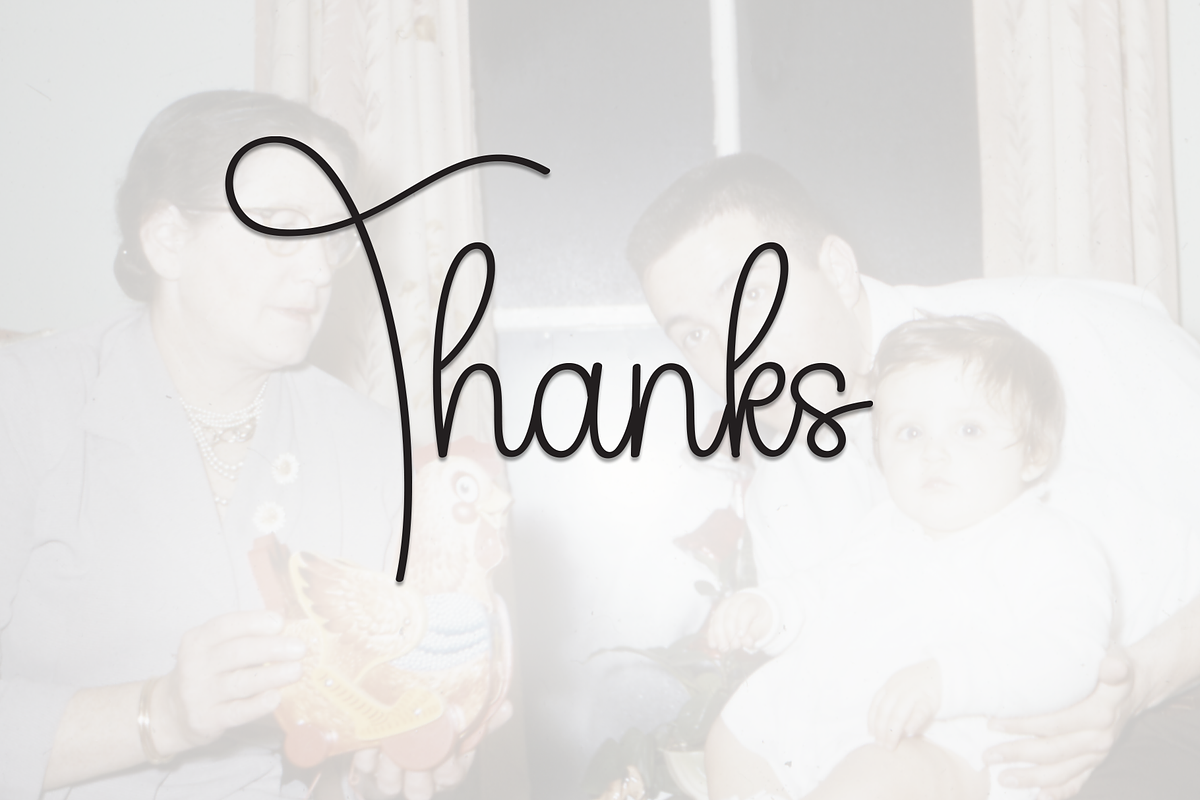 Daddy Vintage | Script Font, a Handwritten Font by Scratchones (Photo 8 of 8)