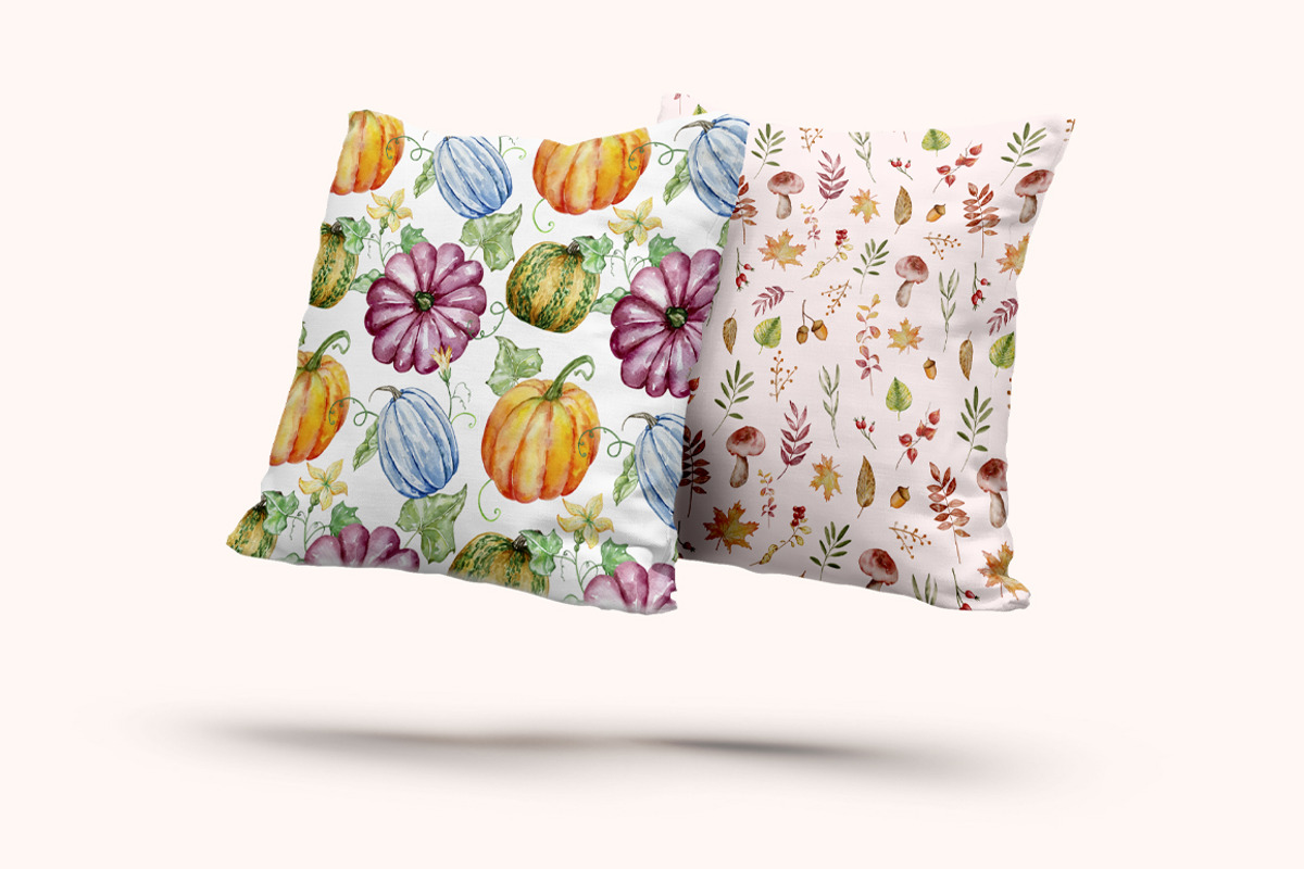 Watercolor Autumn Pumpkins Clipart, a Seasonal Illustration by SvetaArtStore (Photo 13 of 15)