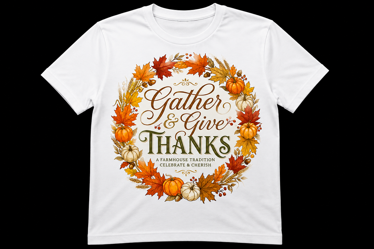 Gather Give Thanks Farmhouse, an Object Graphic by Artivon (Photo 1 of 3)