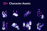 Isometric Space Illustration, a Technology Illustration by Pixelz Studio (Thumbnail 2 of 6)