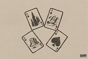 Western Ace Playing Cards Nature, an Object Graphic by SharpMarketplace (Thumbnail 1 of 4)