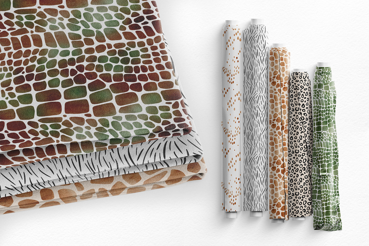 Safari Animal Print Patterns, a Pattern Graphic by Pattern + watercolor (Photo 5 of 8)