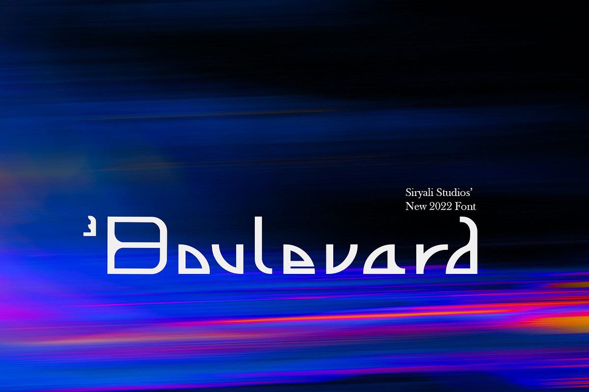 Cube Boulevard, a Font by Siryali Studios (Photo 1 of 5)