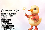 4th of July Goose PNG Sublimation, an Illustration by Watercolor design (Thumbnail 3 of 4)