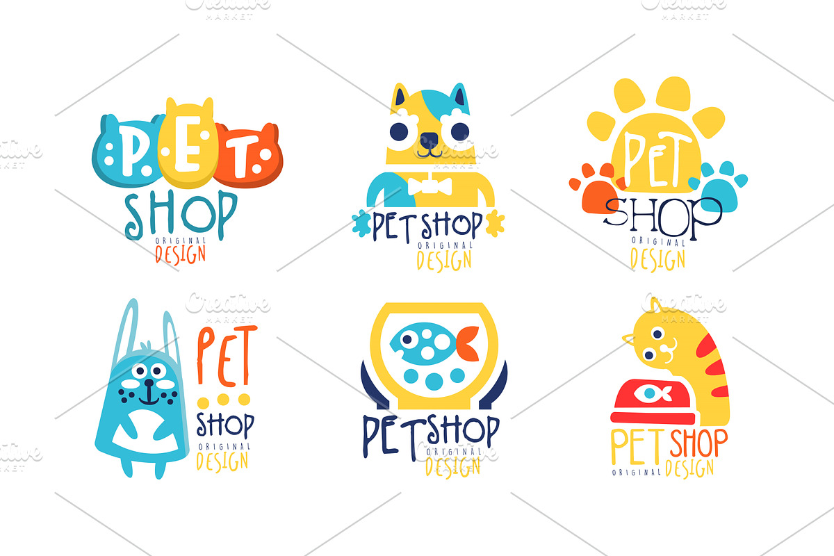Pet Shop Original Label Design, an Animal Illustration by TopVectors