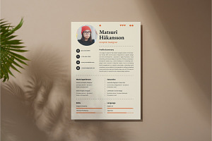 CV Resume Graphic Designer V3