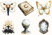 Ivory Gothic Halloween Clipart, an Illustration by OK Design (Thumbnail 4 of 5)