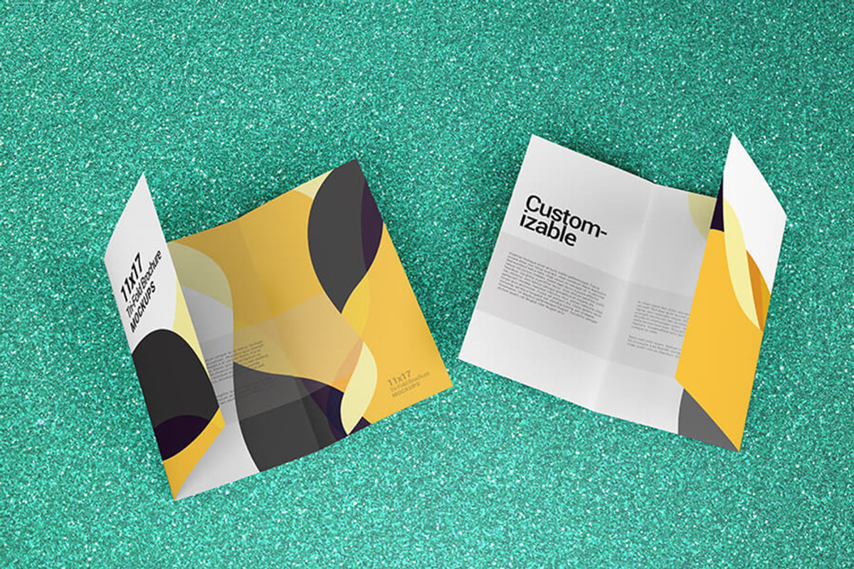Trifold Brochure Mockups 1117 size, a Mockup by Vectogravic Design
