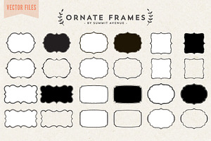 Vector - Ornate Decorative frames