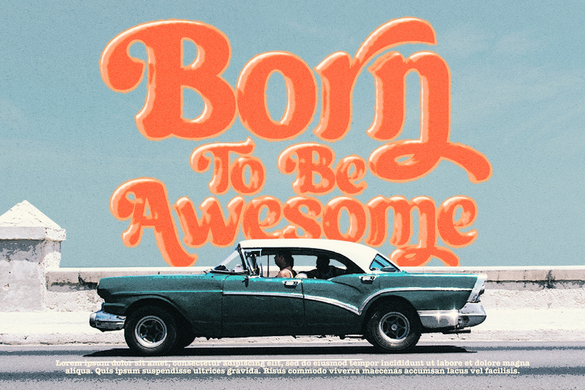 Brown Wager - Chunky Retro Bold Font, a Serif Font by Shakira Studio (Photo 4 of 12)