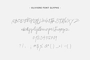Oliviere Handwritten Font Script, a Script Font by Goashape Studio (Thumbnail 6 of 6)