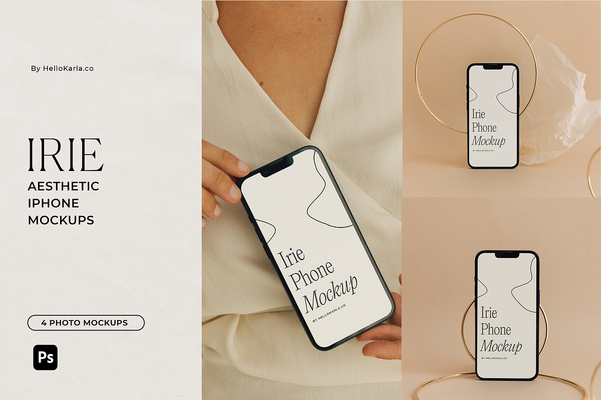 Aesthetic iPhone Mockups - Irie, an iPhone Mockup by HelloKarla (Photo 1 of 6)