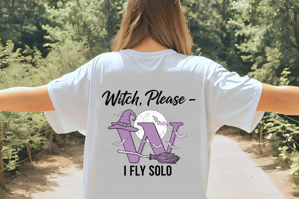 Witch Please I Fly Solo SVG, an Illustration by CrexoraLab (Photo 4 of 4)