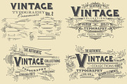 Vintage Typography Ornaments v2, an Object Graphic by G7 (Thumbnail 1 of 5)