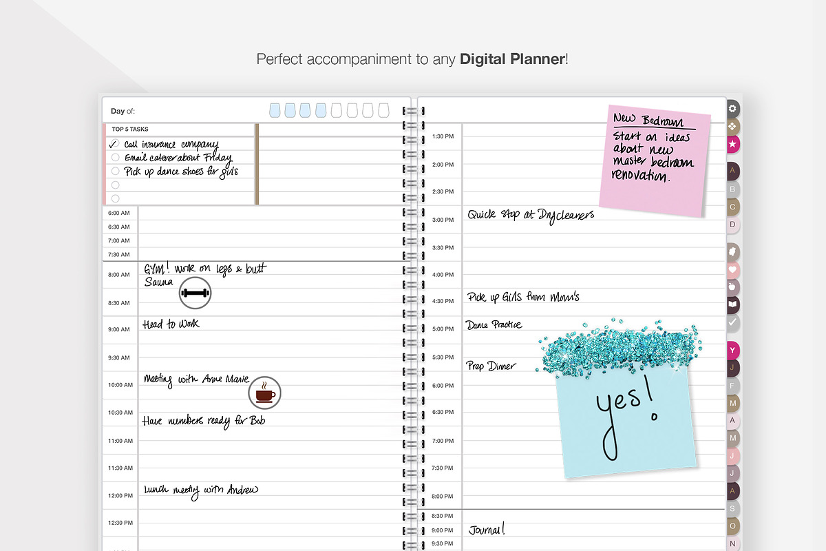 60 Glitter Tipped Sticky Notes, an Object Graphic by Type Maven (Photo 2 of 3)