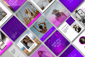 Purple & Pink Instagram Templates