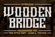 Wooden Bridge - Vintage Display Font