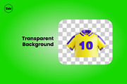 Football Team Jersey 3D Icon, an Object 3D Model by SLAB! Design (Thumbnail 3 of 4)