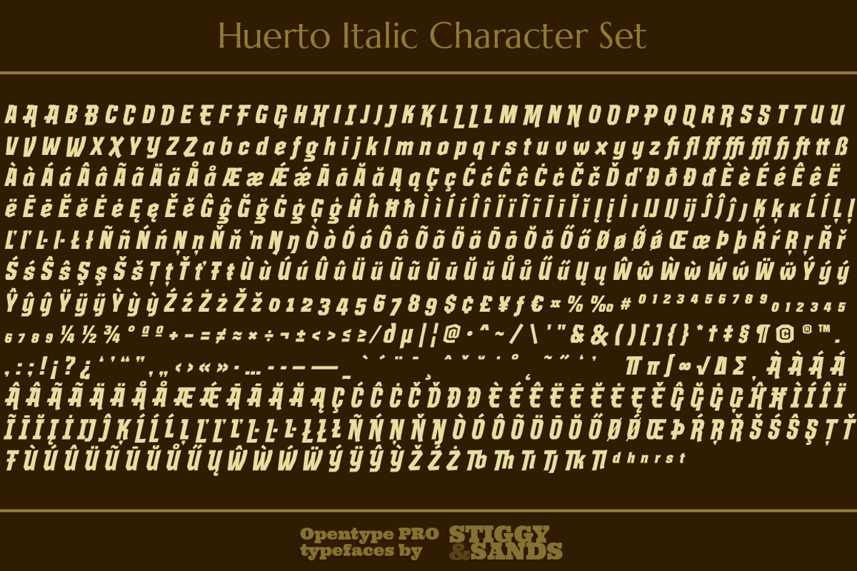 Huerto Family, a Sans Serif Font by Stiggy & Sands (Photo 6 of 6)