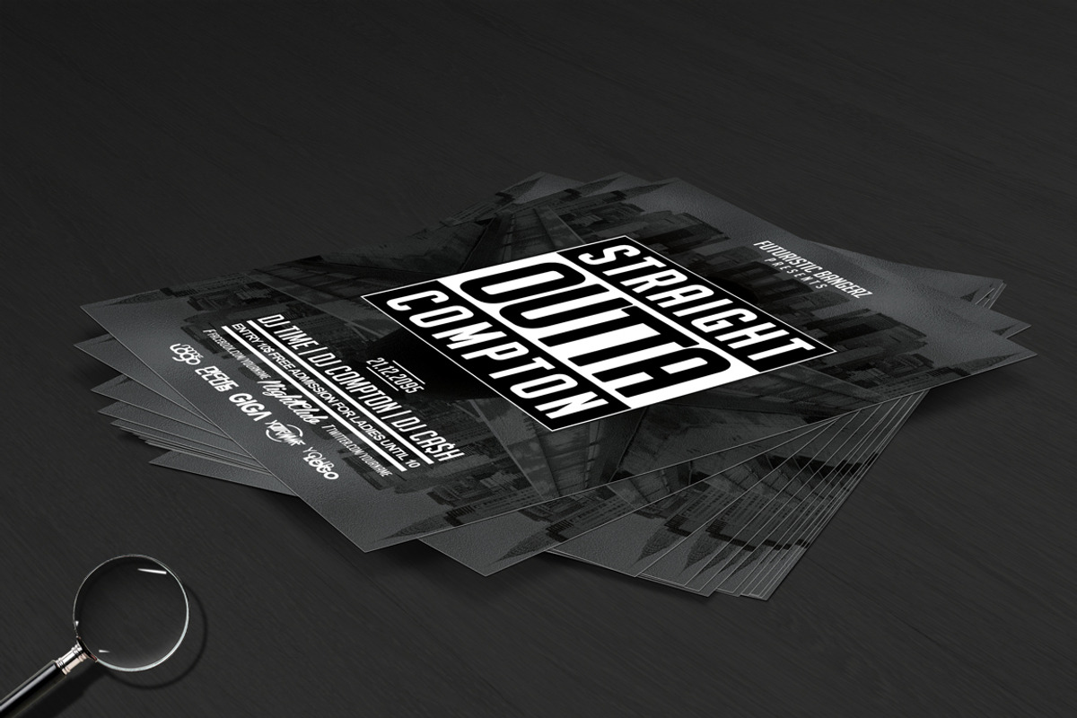Straight Outta Party | 6in1 Flyer, a Flyer Template by GIGA-TEMPLATE (Photo 12 of 18)