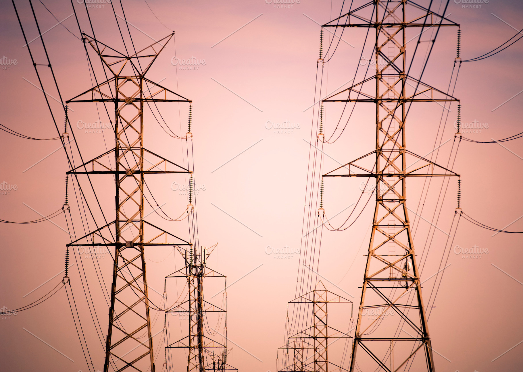 Electrical Pylons, an Industrial Photo by THP Creative