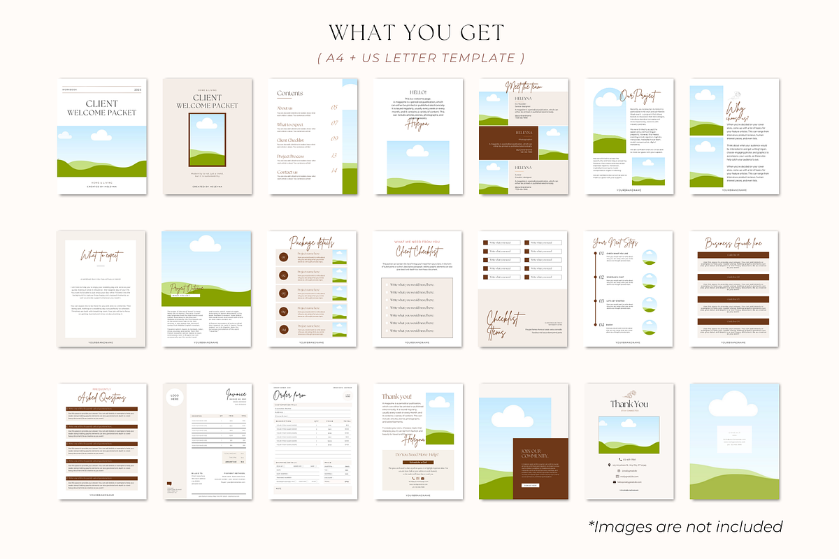 Client Welcome Packet Canva Template, a Magazine Template by Hellohastore (Photo 2 of 10)