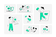 Business Illustrations Bundle, a Finance Illustration by Brickclay (Thumbnail 8 of 19)