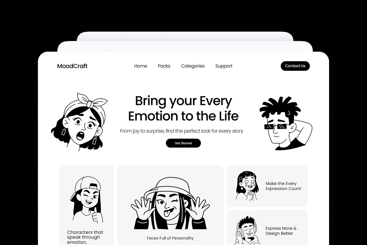 240 Facial Expressions Icons, an Outline Icon by Prosymbols (Photo 4 of 15)