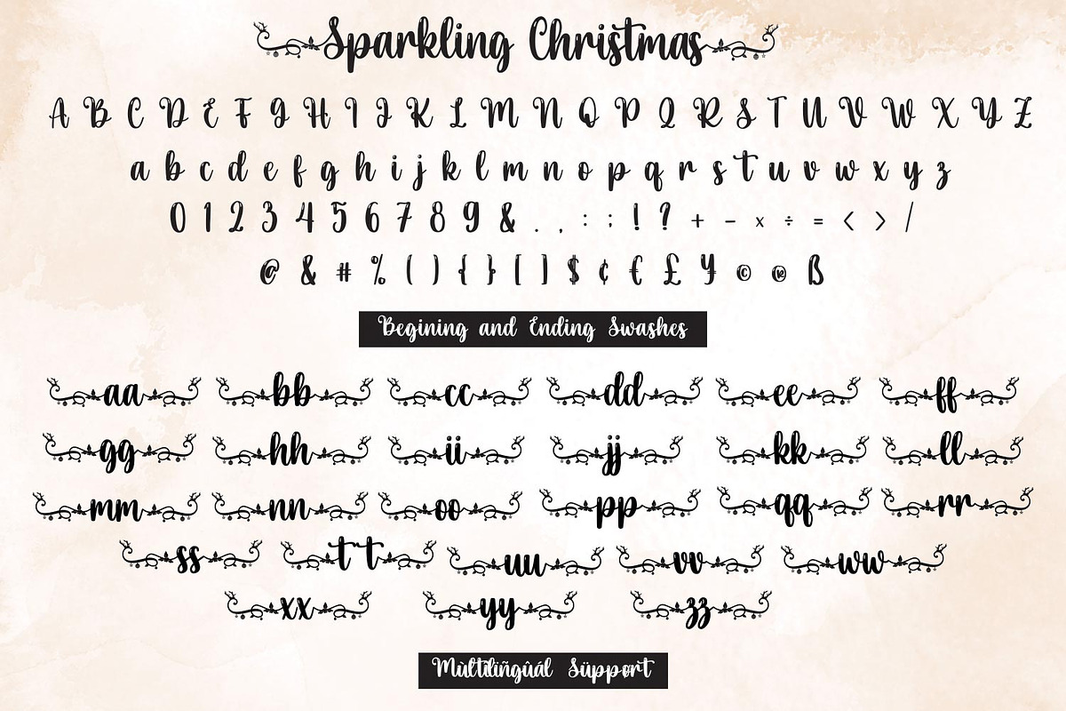 Sparkling Christmas, a Script Font by Mozatype (Photo 10 of 11)