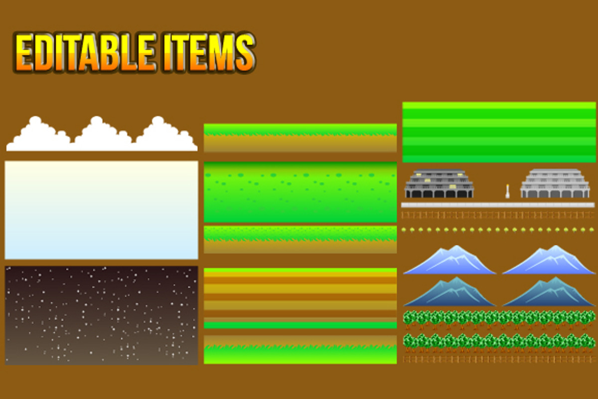 3 Set Game Background, an Illustration by erkoudesign (Photo 7 of 7)