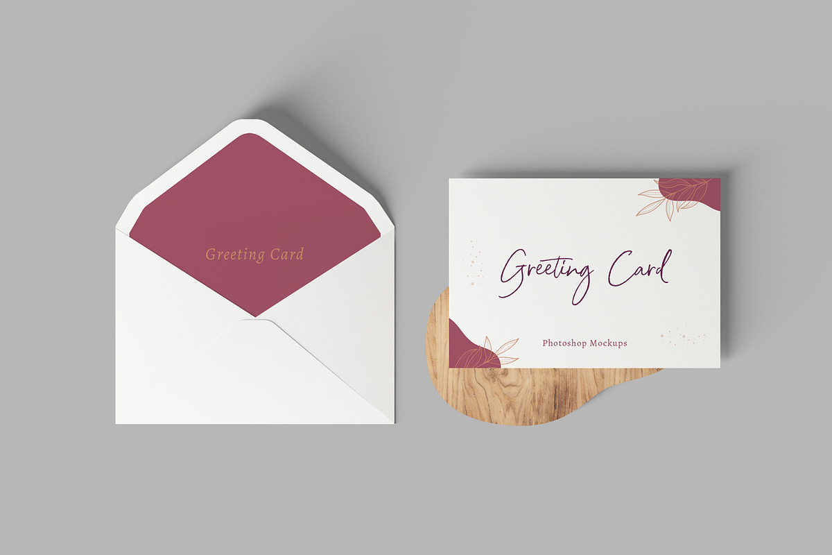 Greeting Card Mockups, a Print Template by artimasa (Photo 2 of 5)