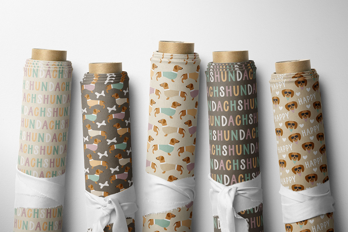 Cute puppy dog pattern bundle, a Pattern Graphic by RevolutionizZed (Photo 10 of 17)
