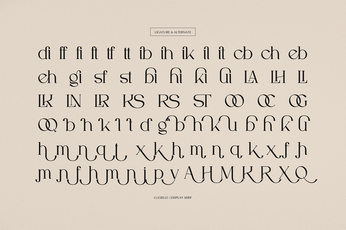 Lugielle | Modern Display Serif, a Serif Font by gracetype_studio (Photo 11 of 12)