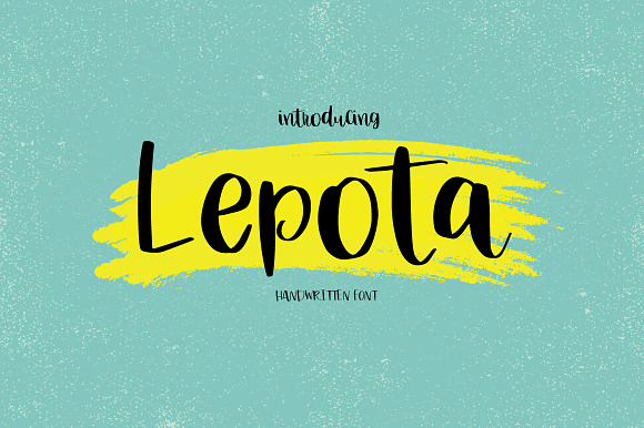 Lepota | Handwritten font preview 8