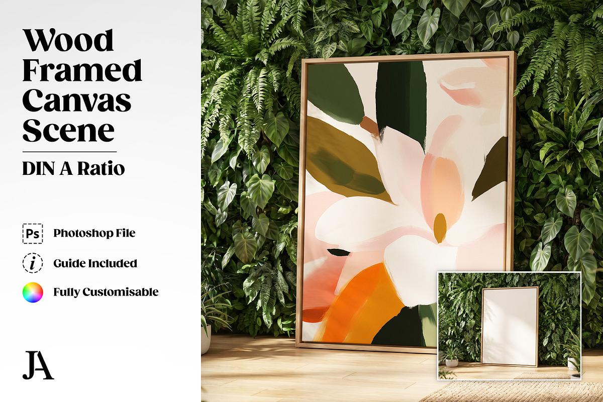 Framed Canvas Mockup Bundle PSD, a Household Mockup by Julian Adams (Photo 26 of 35)