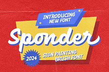 Sponder - Sign Painting Font
