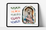 Procreate Watercolor Tile Texture, a Brush Add-On by HopeArtIllustration (Thumbnail 4 of 8)