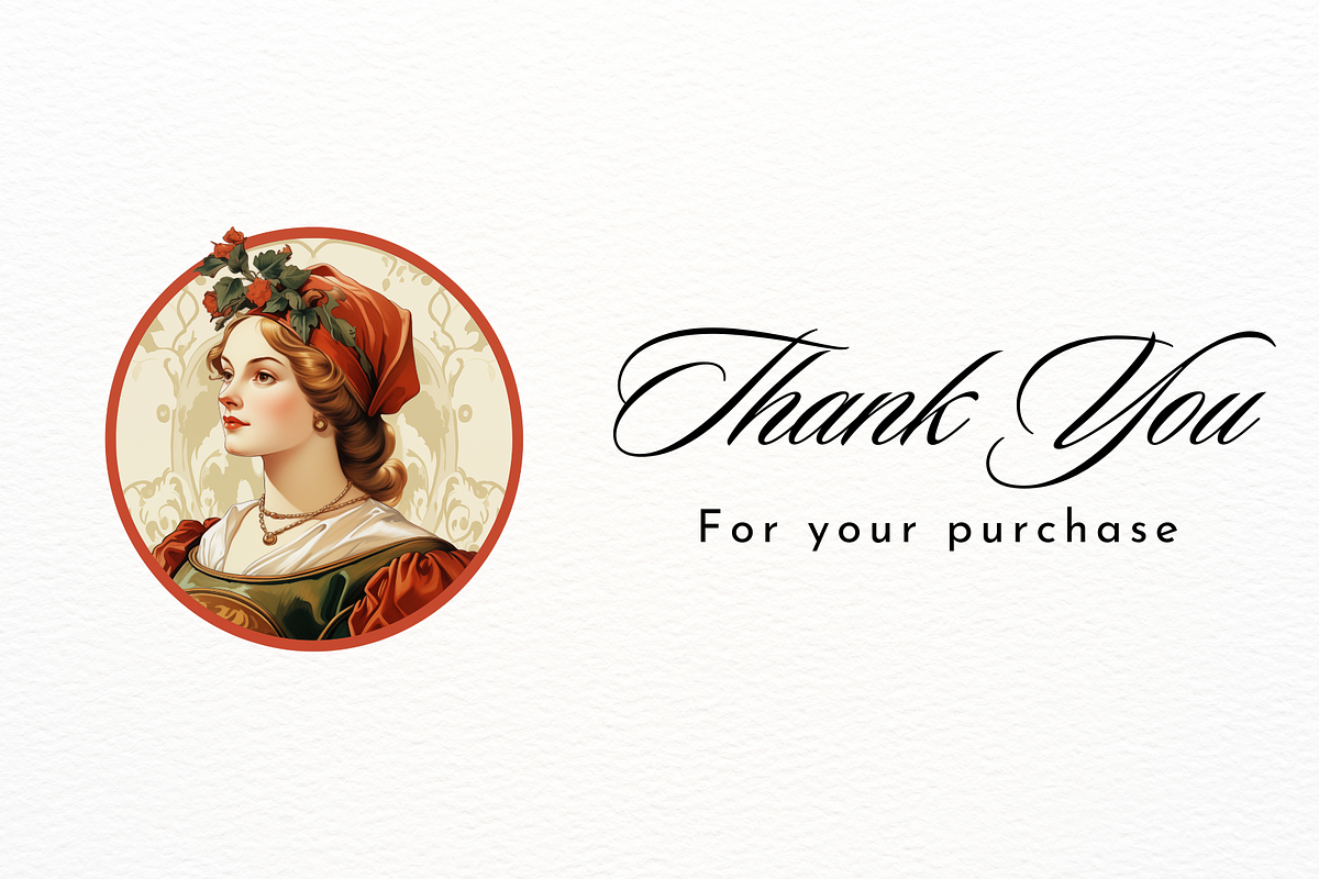 1940s Elegant Lady Round Clipart, a Person Illustration by New-School-Wave (Photo 5 of 5)
