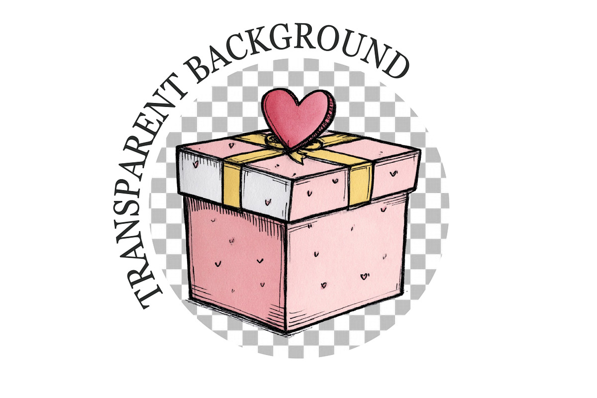 Valentine Day Gift Box Clipart, a Seasonal Illustration by Rose Art (Photo 6 of 6)