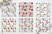 Sweet Christmas gnomes & pattern, an Illustration by SleptArt (Thumbnail 4 of 6)