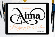 Aima Font Duo|Modern, a Script Font by Areatype (Thumbnail 1 of 10)