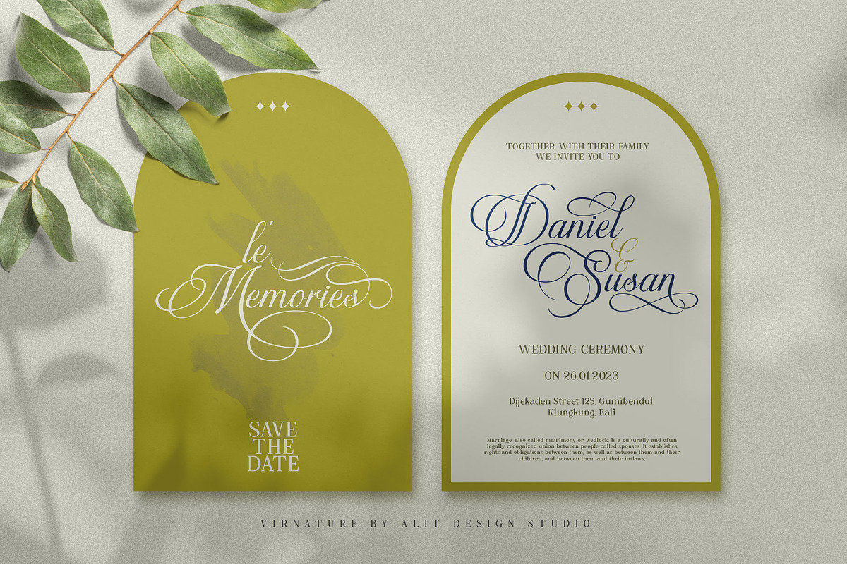 The Virnature Nature Script, a Script Font by alit design (Photo 8 of 18)