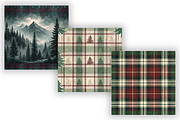 Elegant Plaid Winter Pattern Bundle, a Pattern Graphic by FloridPrintables (Thumbnail 5 of 9)