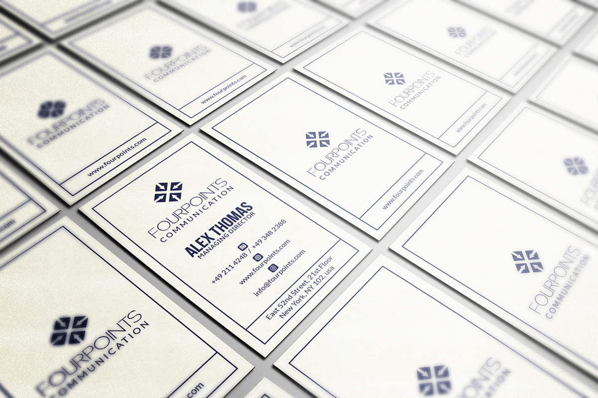 Simple White Business Card, a Business Card Template by Marvel (Photo 2 of 5)