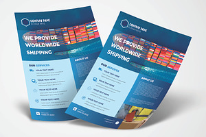 Sale logistics flyer design template, a Flyer Template by Workhu