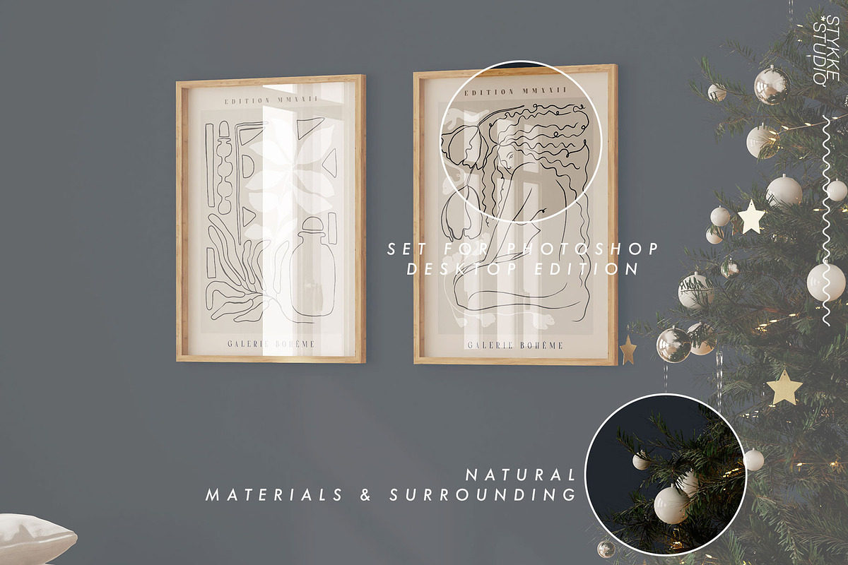 BOXING DAY | Christmas Frame Mockup, a Household Mockup by Stykke Studio (Photo 3 of 5)