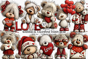 Whimsical Valentine Teddy Bear, an Illustration by Canvas Craft (Thumbnail 1 of 6)