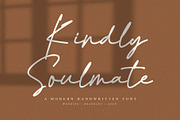 Kindly Soulmate Script, a Script Font by MJB Letters (Thumbnail 1 of 11)